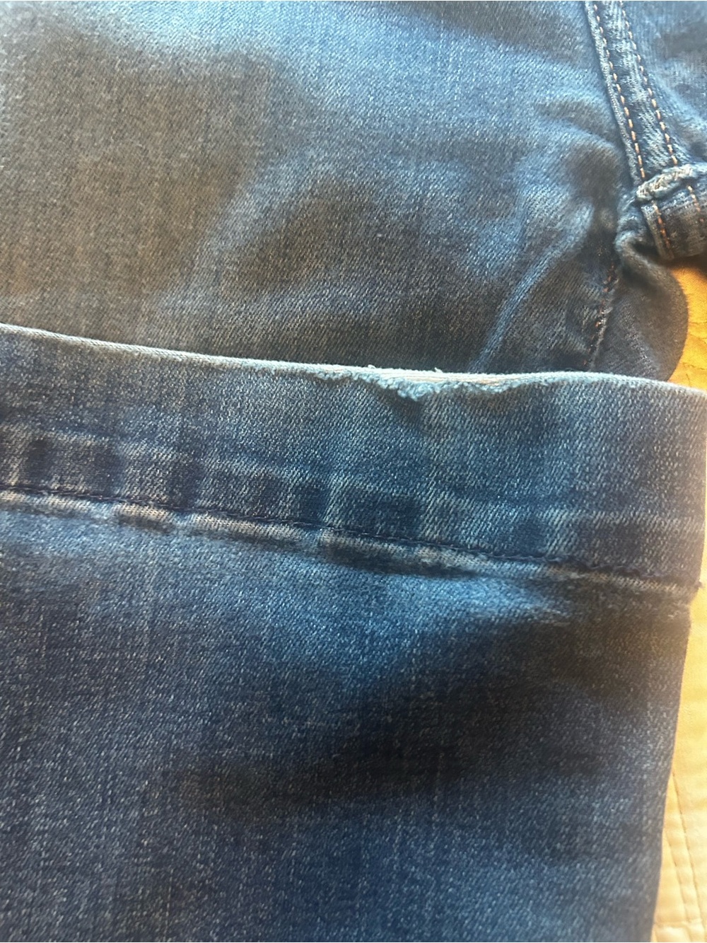 7 For All Mankind Dark Blue Wide Leg Jeans Tailorless - Picture 5 of 8